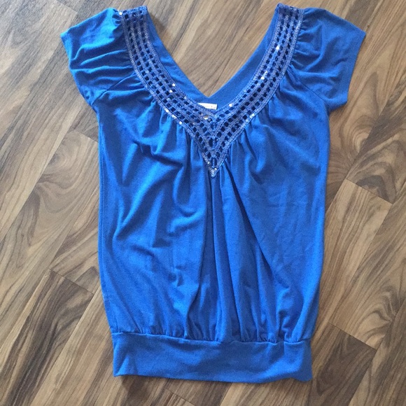 Studio Y Blouse with Sequences - Picture 1 of 4